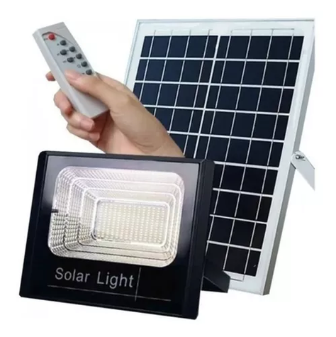 Foco Reflector 300w + Control + Panel Solar Ip66-0