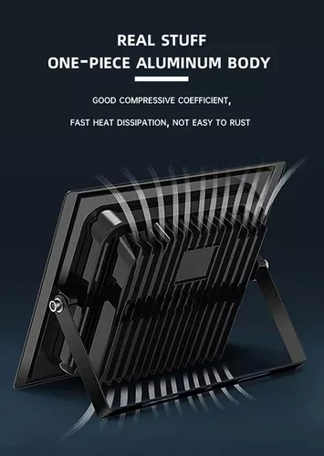 Foco Reflector 300w + Control + Panel Solar Ip66-4