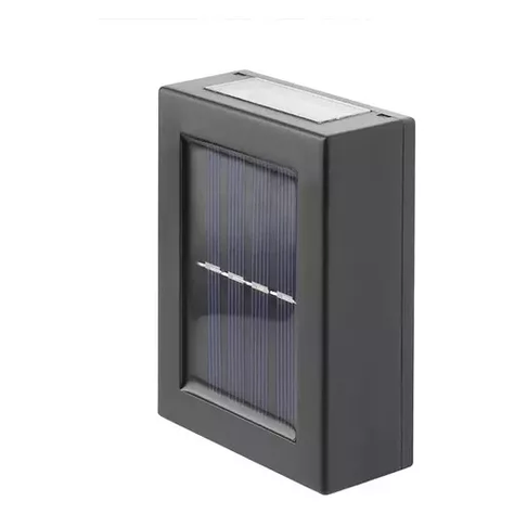 Pack X7 Lámparas Solares Led Exterior Aplique Resiste Lluvia-0