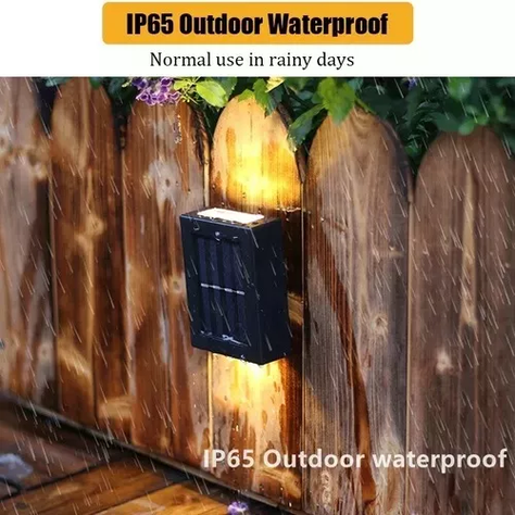 Pack X7 Lámparas Solares Led Exterior Aplique Resiste Lluvia-4