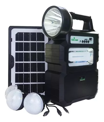 Radio Solar, Foco, Bluetooth, Linterna, Lampara Led-3