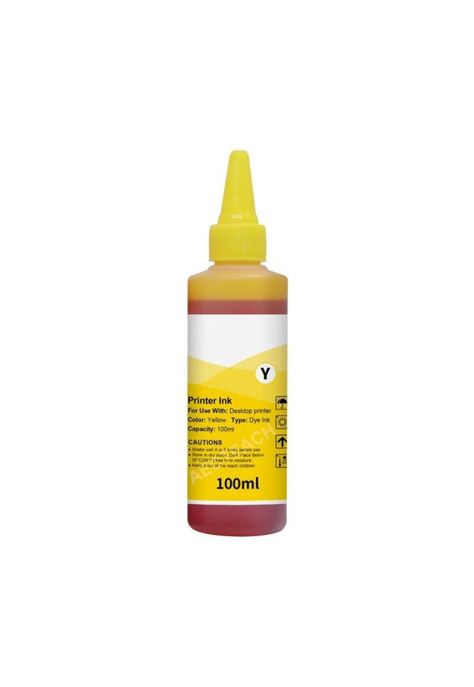 Tinta para Recargar Impresoras 100ML Yellow Premium Quality-0