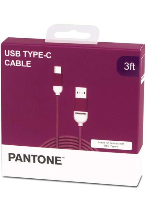 Cable De Datos Type-C Reforzado 1M Pantone Android Auto Mora-0