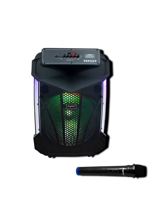 Parlante Karaoke de 15" RGB Recargable + Micrófono Inalámbrico BT15L-1