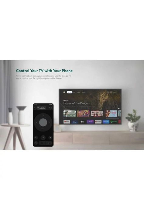 Android Google TV 4K UHD Chromecast + Control Remoto ONN-5