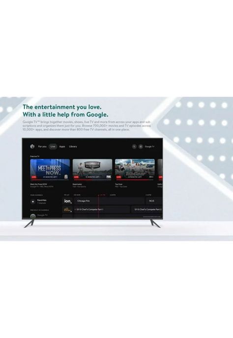Android Google TV 4K UHD Chromecast + Control Remoto ONN-6