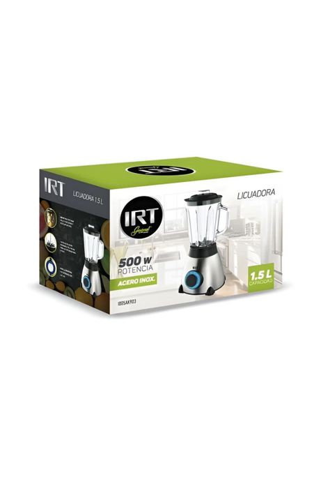 Licuadora Inoxidable IRT 1.5 L con Jarra de Vidrio 1005AK903-6