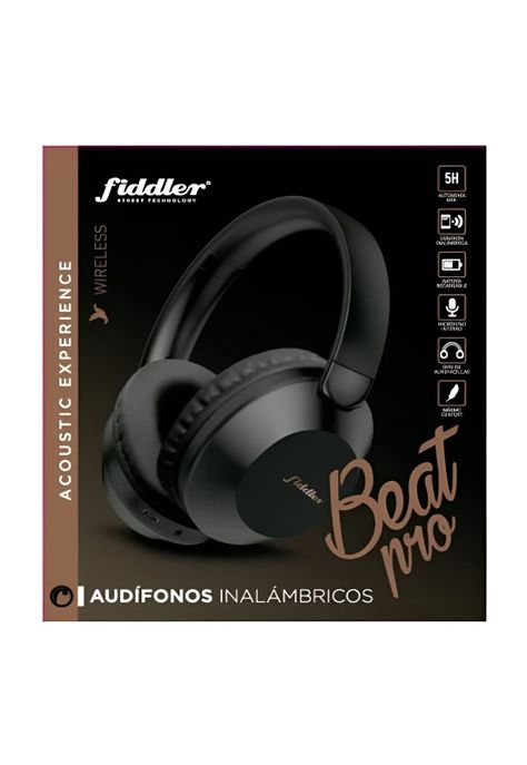 Audifonos Bluetooth 5.3 Fiddler Beat Pro Black + ANC B68PRO-2