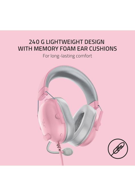 Audífonos Razer Blackshark V2 X Rosa Quartz Multiplataforma-8
