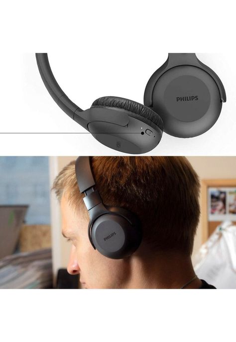 Audífonos Bluetooth Philips Plegable 15h Autonomía TAUH202BK-7
