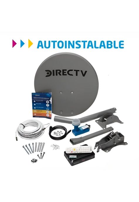 Antena DirecTV Prepago Satelital HD Kit FULL + 2 Directv GO-2
