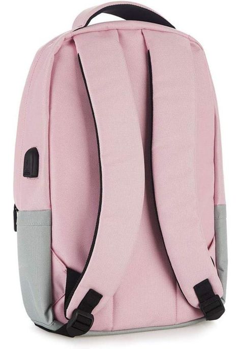 Mochila Rosada Pantone de Notebooks 16” + Cable de Carga USB-2