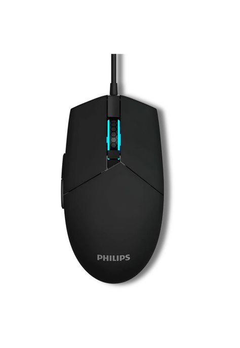 Mouse Philips Multiuso de 6 Botones Retro Iluminado SPK9304-0