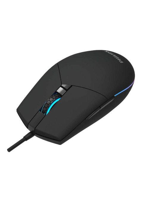 Mouse Philips Multiuso de 6 Botones Retro Iluminado SPK9304-2