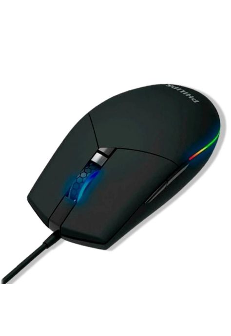 Mouse Philips Multiuso de 6 Botones Retro Iluminado SPK9304-5