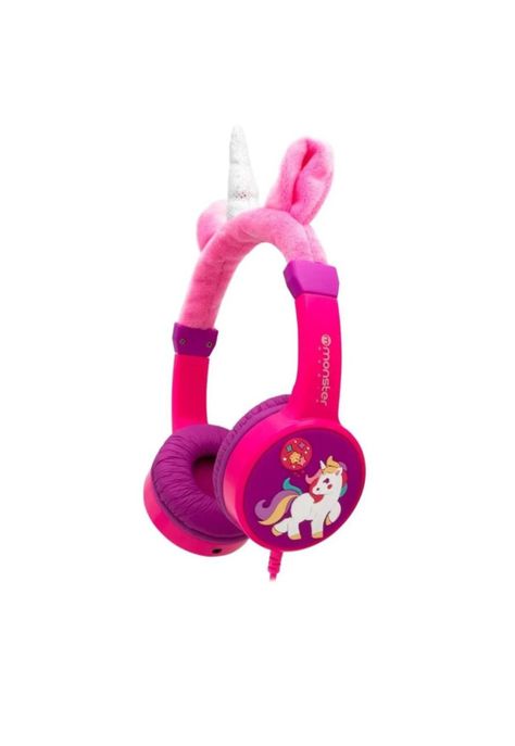 Audifonos para Niña Morados Monster Unicornio Ck01P-0