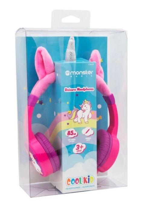 Audifonos para Niña Morados Monster Unicornio Ck01P-2