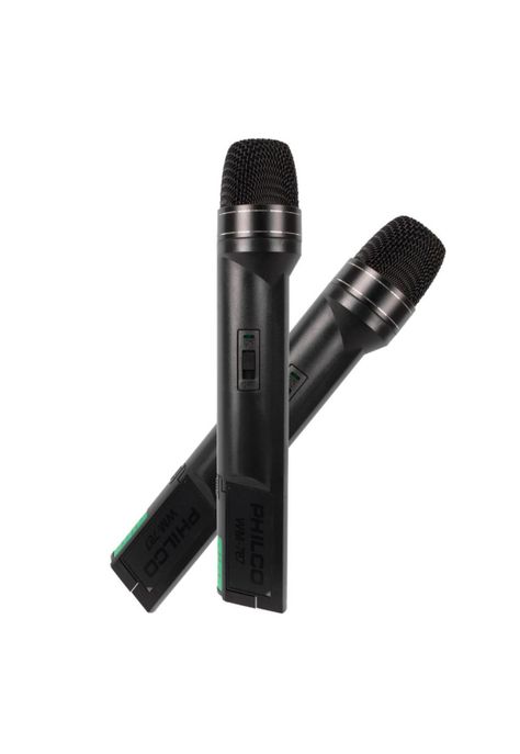 Pack de 2 Micrófonos Inalámbricos VHF PRO WM-787 Audio HD-4