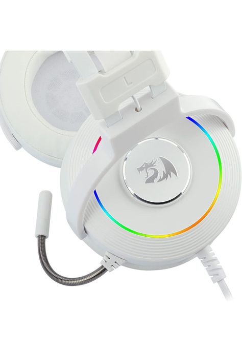 Audifonos USB Redragon Lamia White Audio 7.1 Con Soporte-4