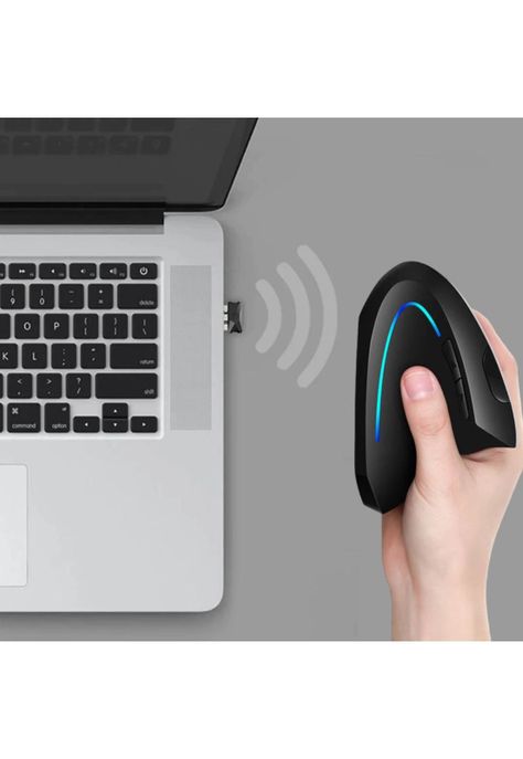 Mouse Vertical Inalámbrico Ergonómico Recargable 2.4 Ghz Pro-7
