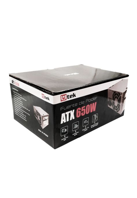Fuente de Poder ATX 650W Ultra Silenciosa UTEK UT-ATX650-2