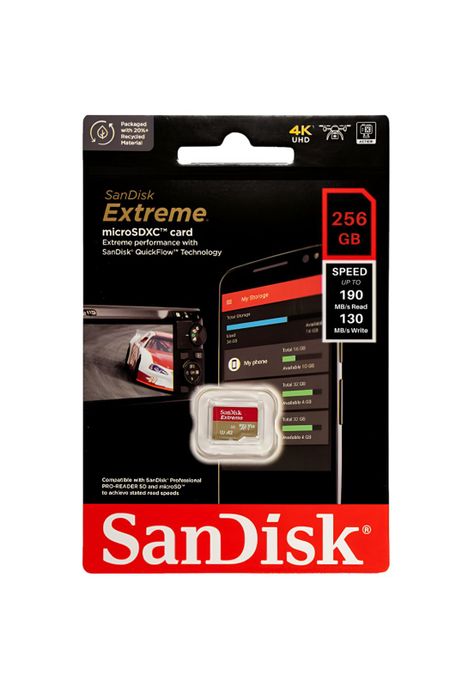 Memoria Micro SD SanDisk 256 GB Extreme Line A2 190 MB/s 4K-0