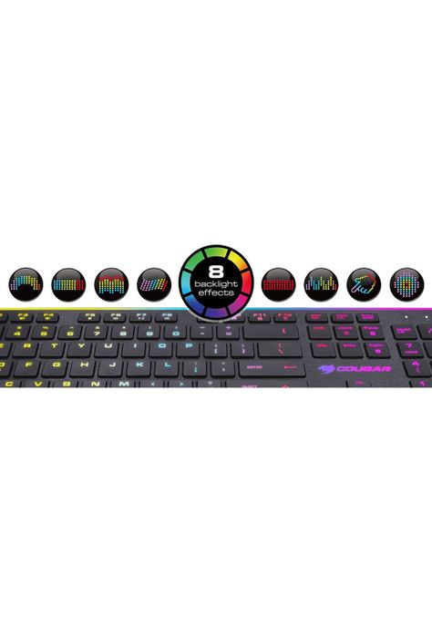 Teclado Gamer Rgb Cougar Vantar Pro Teclas Planas Anti-Ghosting-5