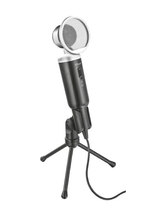 Microfono de Escritorio Trust Madell Jack 3.5mm con Filtro POP-6
