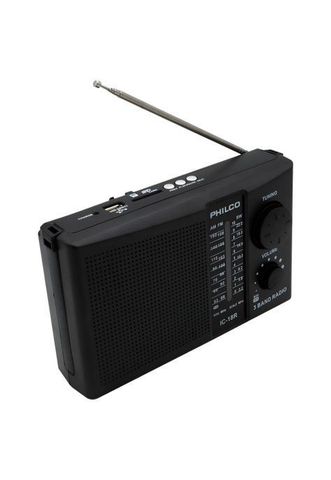 Radio AM / FM Multibandas Recargable a Pilas y Corriente 18R-9