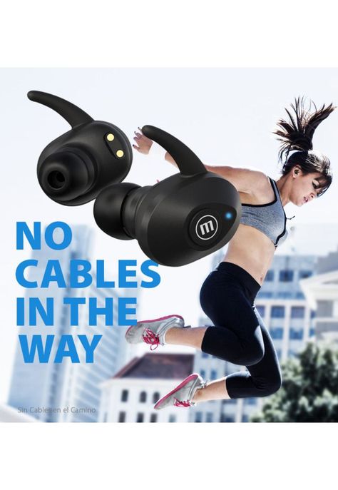 Audífonos Maxell Mini Duo TWS Bluetooth Black Limit Edition-3