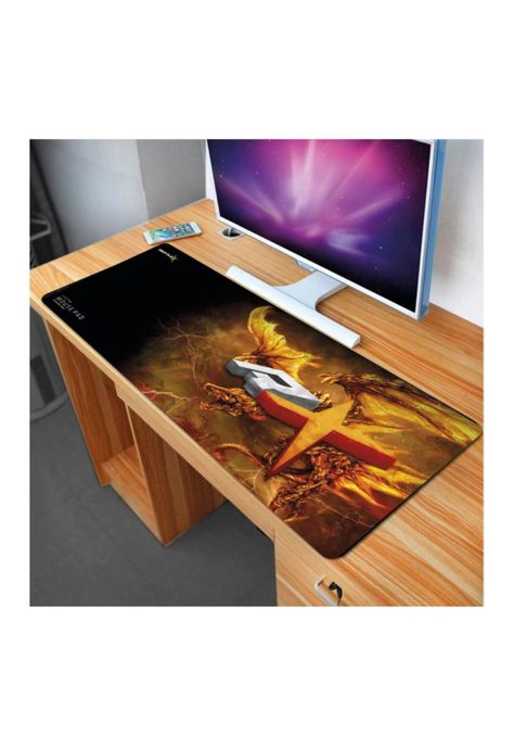Mouse Pad Gamer 70X30cm Reptilex Orange Edition Rx0009-3