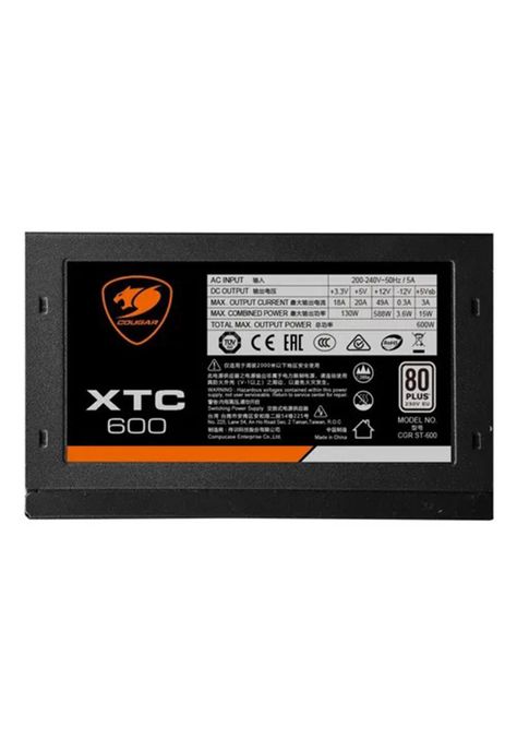 Fuente de Poder Gamer ATX Cougar XTC 600W Plus 80 High Power-2