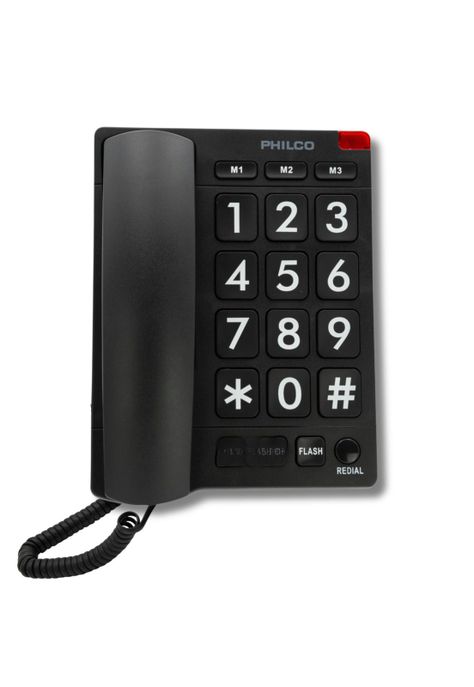 Telefono de Red Fija Adulto Mayor con Números Grandes 170BK-0