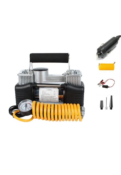 Compresor de Aire para Autos 12V Doble Cilindro 150 PSI Max-2