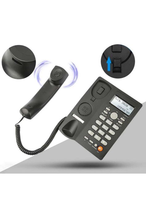Teléfono De Red Fija Uniden Con Manos Libre Sobre Mesa 7413-9