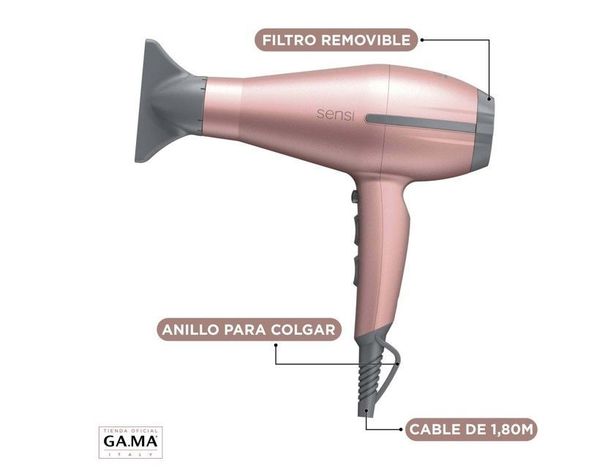 SECADOR DE CABELLO GAMA TEMPO 5D SENSI ROSE-4