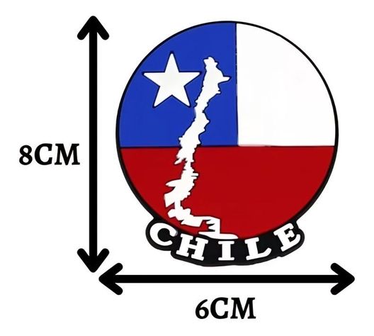 Pack 4 Goma Iman Chile Mapa-1