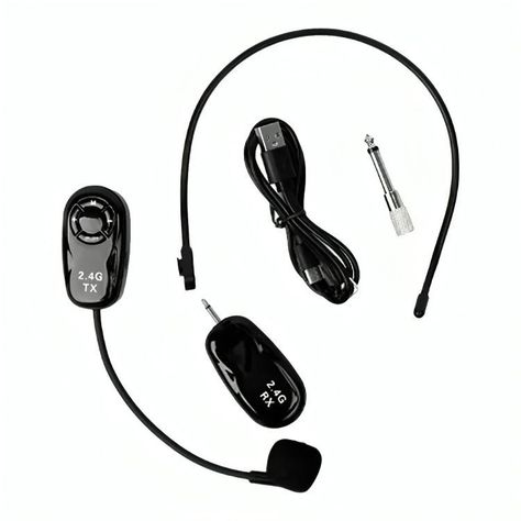 Micrófono Inalámbrico De Cintillo Con Receptor 2.4g-1