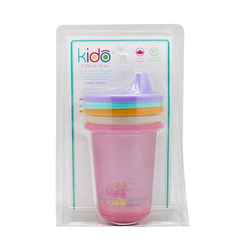 SET 3 REUSABLE CUPS KEEP KIDO 1-0