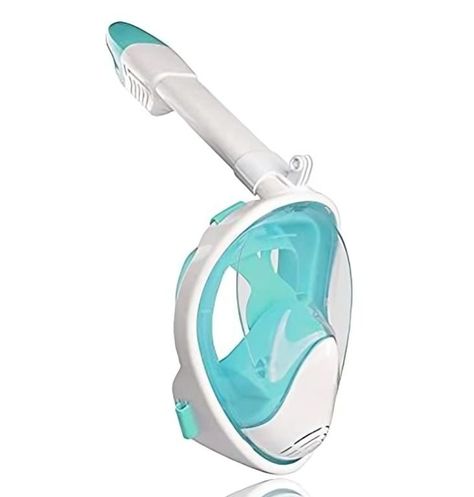 Máscara Snorkel Fullface Buceo Antiniebla Con Soporte Gopro-0