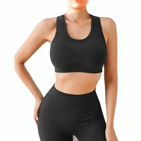 Conjunto Deportivo Para Gym Yoga Peto Y Short Levanta Gluteo Negro-0
