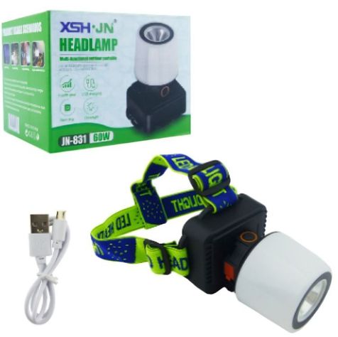 LINTERNA MINERO 1 LED Y FUNCION LAMPARA 60W MOD.JN-831 MULTIFUNCION-2