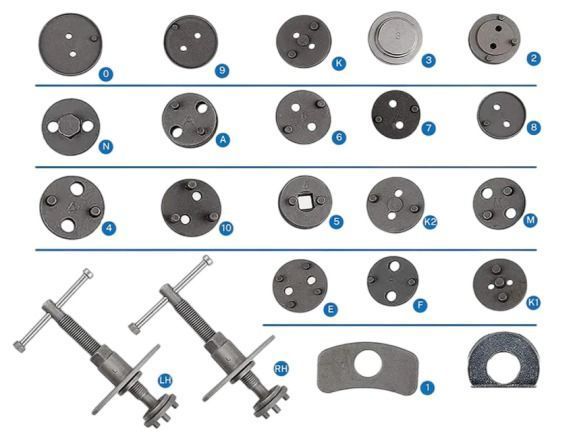 Kit De Reparación Comprimidor De Pistón De Caliper 21 Piezas-1