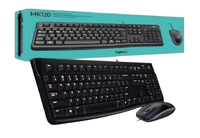 KIT TEC/MOU LOGITECH ALAMBRICO MK120 -1