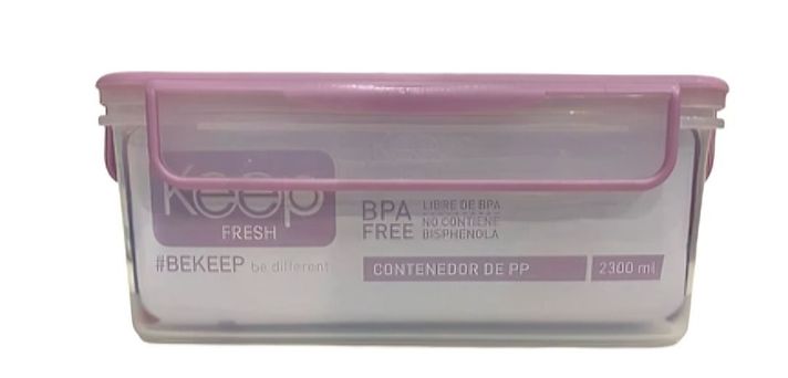 HERMETICO PP 2300 ML RECTANGULAR ROSADO-0