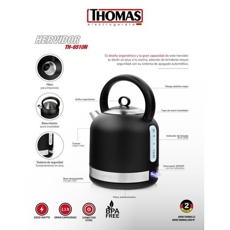 HERVIDOR THOMAS TH-6510N-4