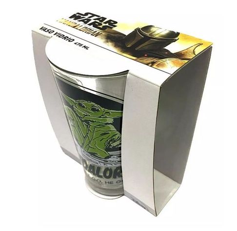 Vaso De Vidrio Star Wars Serie Beby Yoda The Mandalorian-0