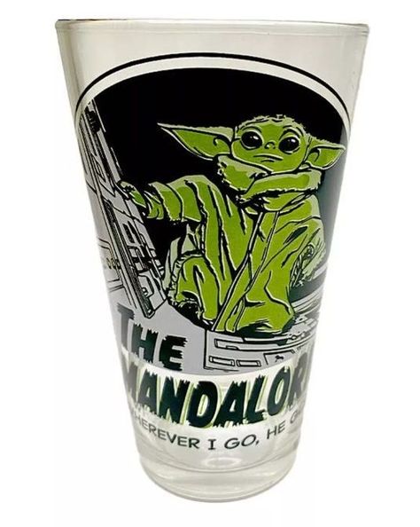 Vaso De Vidrio Star Wars Serie Beby Yoda The Mandalorian-1