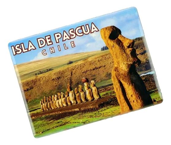 Pack 4 Imán Cerámica Isla de Pascua-1