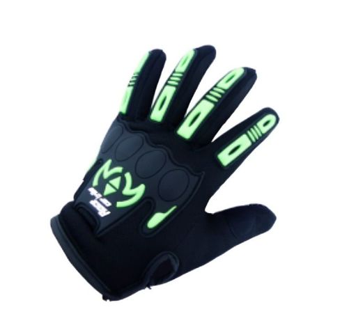 GUANTE PARA MOTO RACE CAR TRIBE MOD.GTS-21 CON PROTECCION ANTIDESLIZANTE VERDE-0